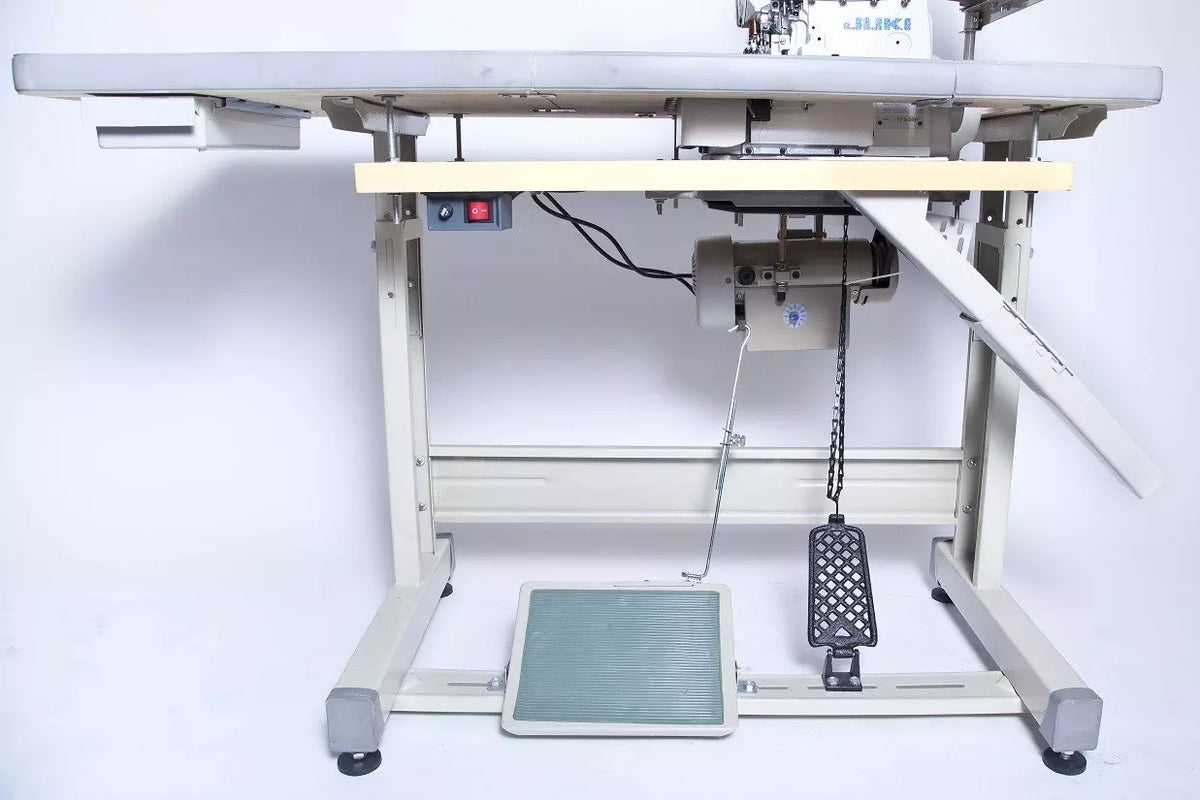 JUKI MO-6916J-FF6-700 5-Thread Top Feed Overlock Safety Stitch Industrial Serger With Table and Servo Motor