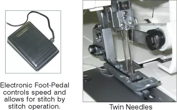 Consew 14TU2345 Coverlock Sewing Machine With Table and