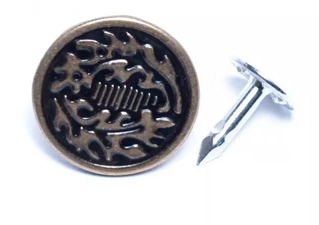 Trimming Shop 8 x Jeans Stud Buttons 17mm Wide Bronze Colour, with 5 Star  Design, Replacement for Missing Buttons on Jeans, Jackets, Clothes