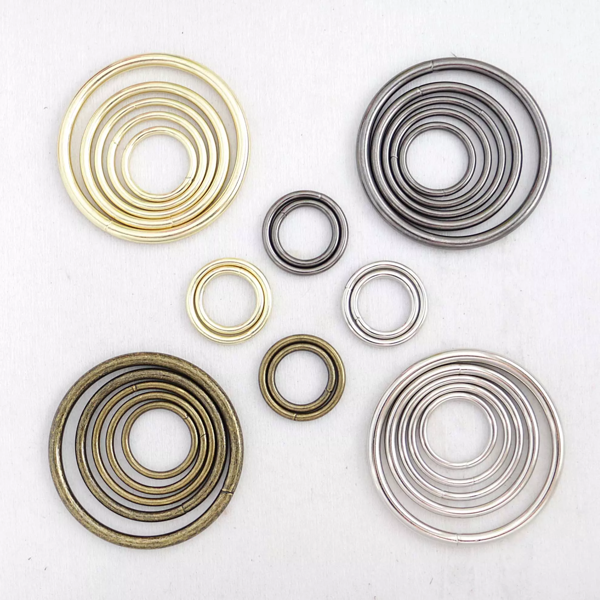 8 Inch Gold Metal Rings Hoops for Crafts Bulk Wholesale 8 Pieces 