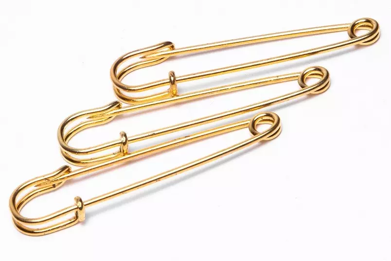 Wholesale Gold Safety Pins - 3/4 Small Safety Pins - Pack of 1000