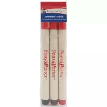 Navaris Tailor's Chalk Pencil Set - Set of 4 Water Soluble Chalk Pencils with Sharpener - Sewing Marker Pens for Fabric, Blackboard, Glass - Colored