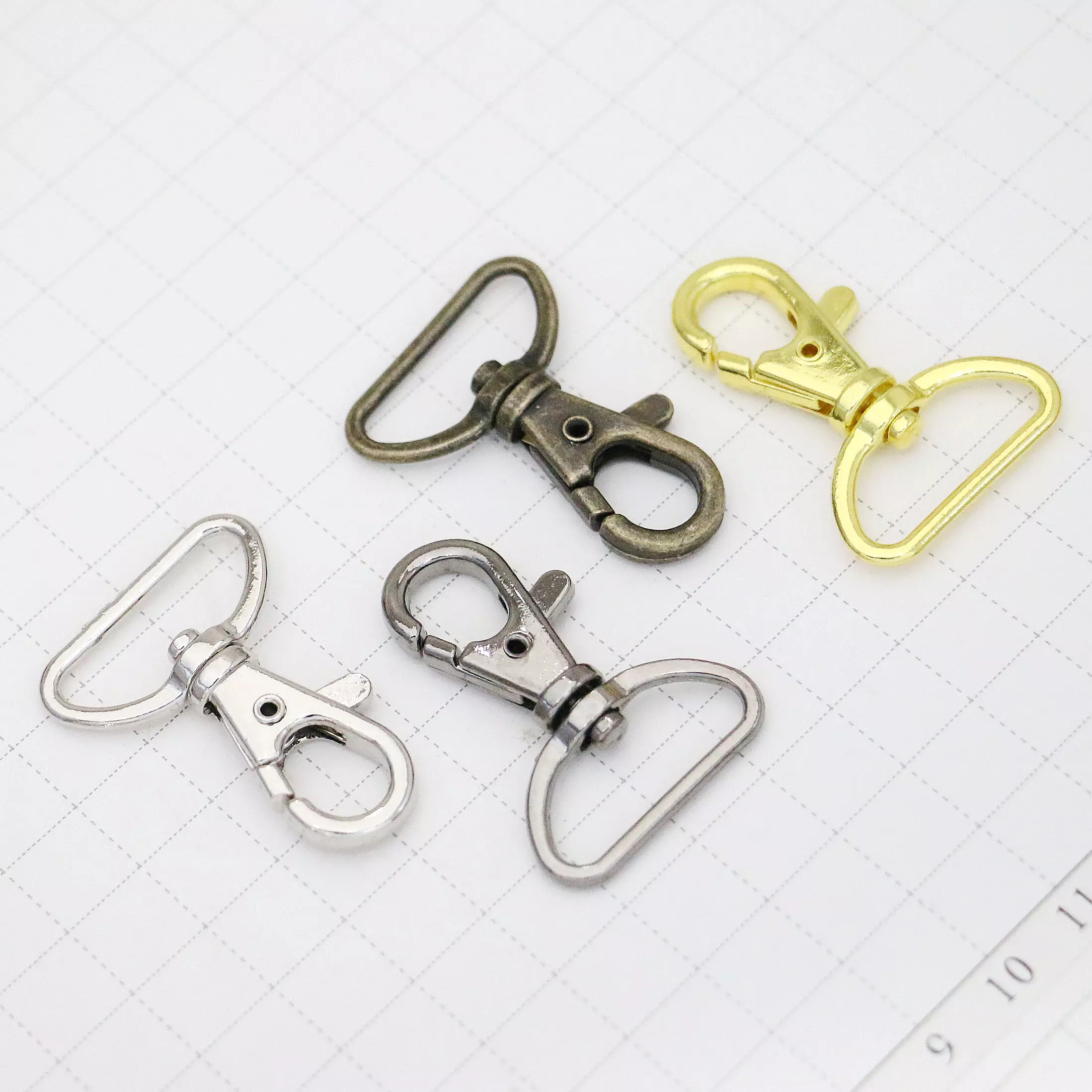 15mm HANDBAG HOOK FOR LUGGAGE TAG SILVER LOBSTER CLASP suit Louis Vuitton LV