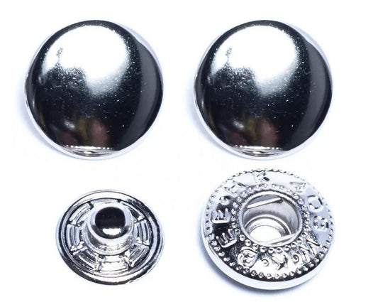 DOUBLE CAP METAL Spring Snaps CHOOSE COLOR (100 sets) or (24 sets) choose size