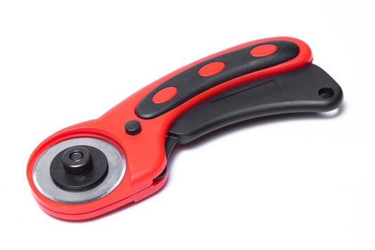 45mm Rotary Cutter Quilters Sewing Quilting Fabric Cut + 20 Rotary Cutter Blades