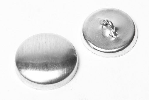 aluminium Cover Buttons, wire back  for sewing crafts and more pack of 100