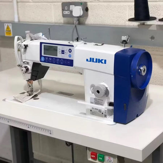 Juki DDL-8000AS-MS Medium Direct-drive, Lockstitch USB Voice Thread Trimmer Direct Drive Industrial Sewing Machine Table