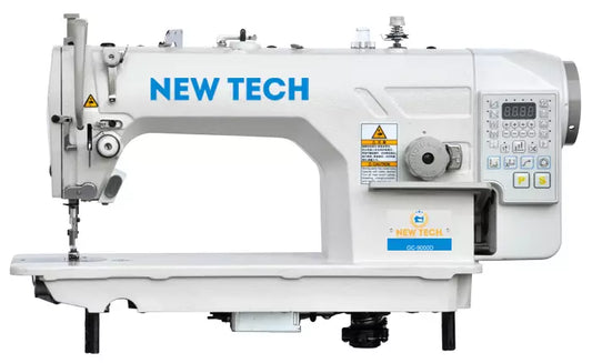 New-Tech GC-9000C High-Speed Single Needle Lockstitch Direct Drive Industrial Sewing Machine With Table and Servo Motor