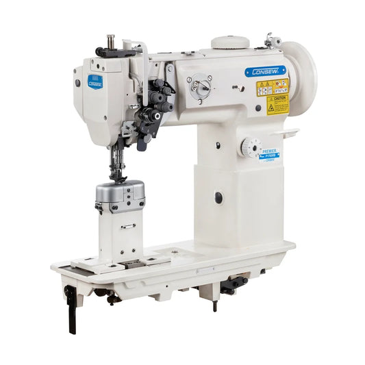Consew P1765RB Two Needle Split Needle Bar Postbed Walking Foot Sewing Machine