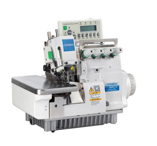 Consew CM794-7-DD 2 Needle 4 Thread High Speed Overlock Industrial Sewing Machine With Table and Servo Motor