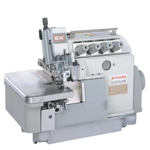 Pegasus EX3215H-A05/535 Fully Automatic Safety Stitch Industrial Machine with Table and Motor