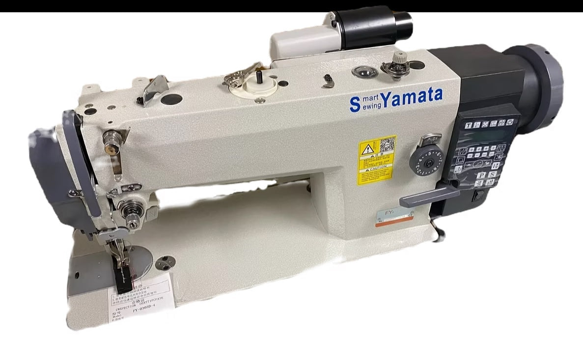 Yamata -FY0303-D4 Computerized Walking Foot Single Needle Lockstitch Industrial Sewing Machine With Table and Built-in Direct Drive Servo Motor