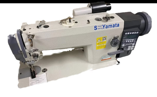 Yamata -FY0303-D4 Computerized Walking Foot Single Needle Lockstitch Industrial Sewing Machine With Table and Built-in Direct Drive Servo Motor