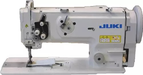 JUKI LU-1508NS Heavy Duty Single Needle Unison Feed Lockstitch Machine With Vertical-axis Large Hook, Table, and Servo Motor
