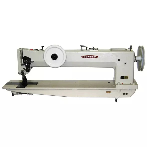 Consew 744R-30P Puller Feed 30" Longarm Extra Heavy Duty Walking Foot Industrial Sewing Machine With Table and Servo Motor
