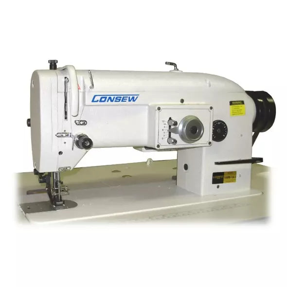 Consew 146RB-3A-1 Single Needle, Drop Feed, Walking Foot, Zig-Zag Lockstitch Industrial Sewing Machine With Table and Servo Motor