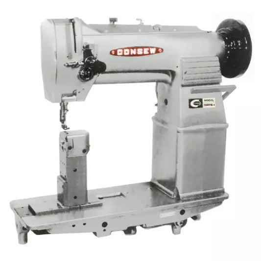 Consew 288RB-2 High Speed, Post Bed, 1 Needle, Needle Feed, Lockstitch Industrial Sewing Machine With Table and Servo Motor