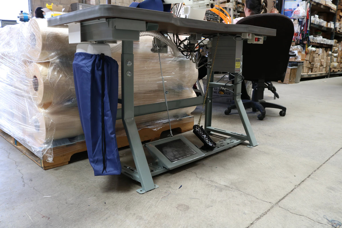 Kansai Special NFS6604GMH-DD Flatseamer for Medium to Heavy Knitwear Industrial Sewing Machine With Table and Direct Drive Servo Motor