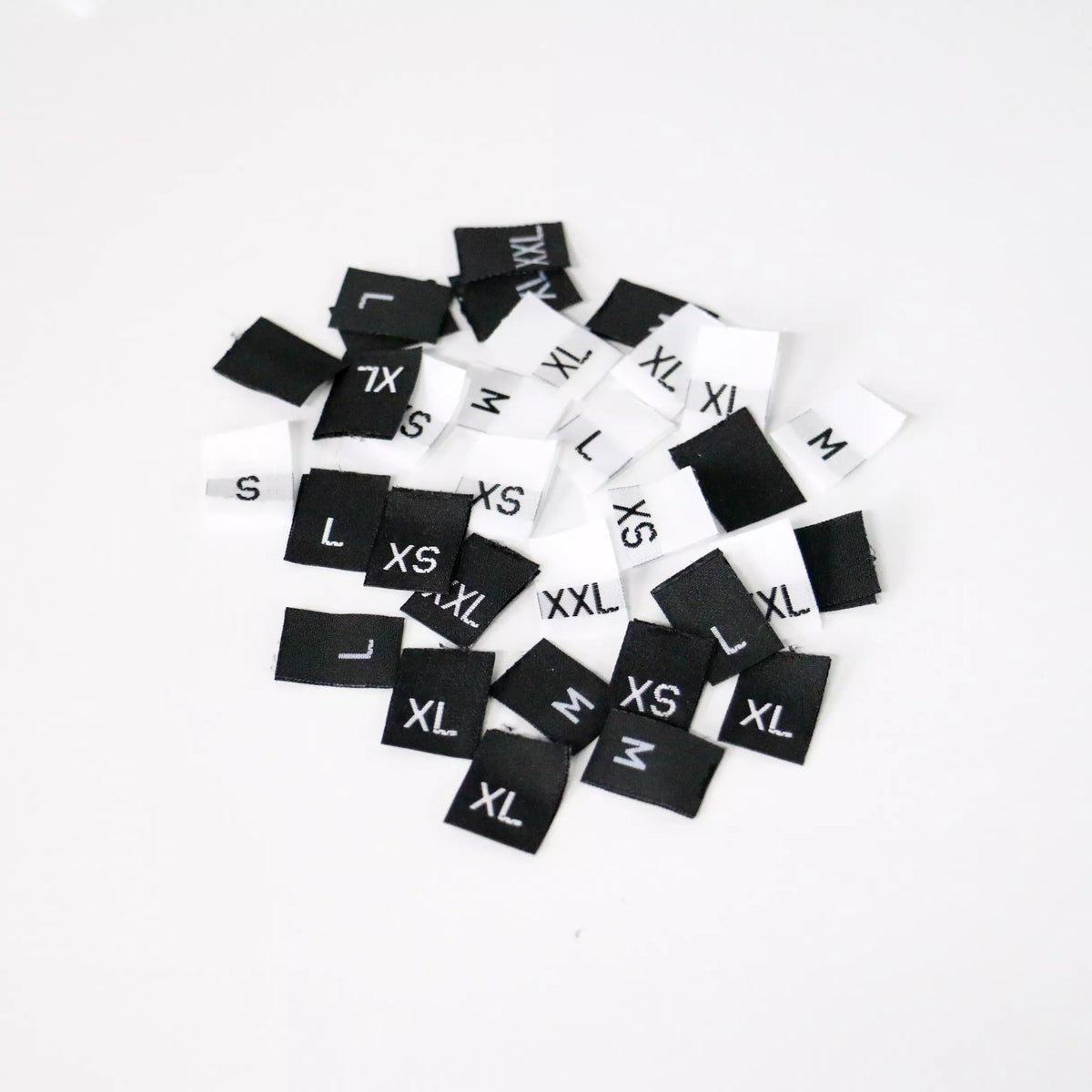 Woven Taffeta Garment Project Size Labels