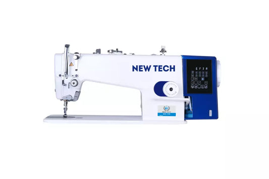 New-Tech GC-V5 High-Speed "M" Bobbin Single Needle Lockstitch Industrial Sewing Machine With Table and Built-in Direct Drive Servo Motor
