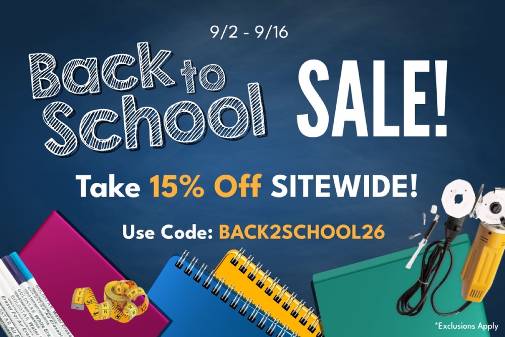 Back to School Savings Are Here at GoldStar Tool