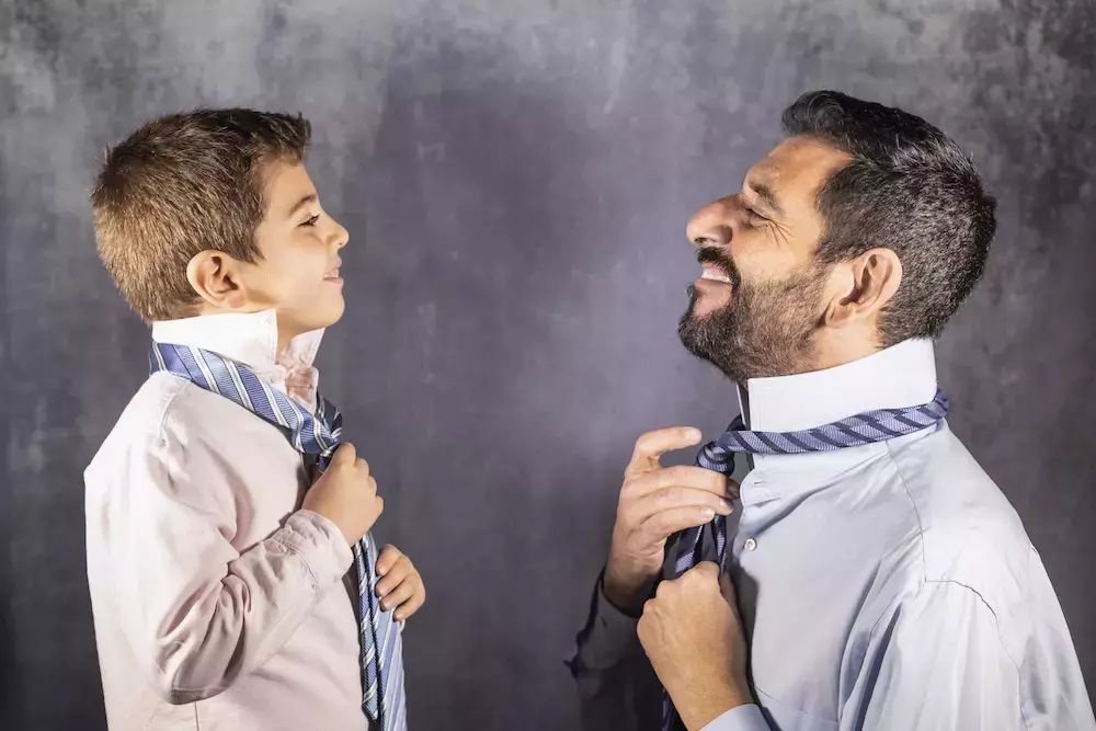 Father and Son Matching Ties Tutorial