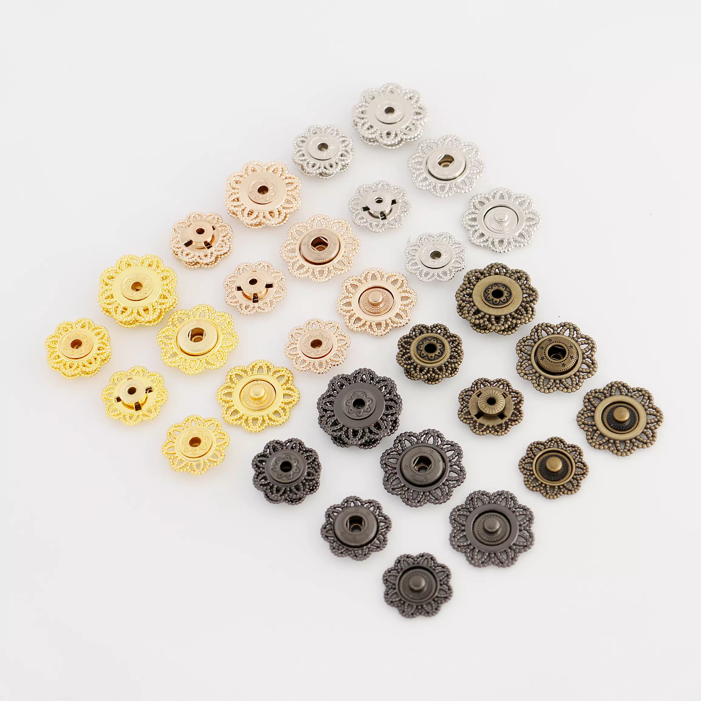 Fabric Covered Snap Buttons For Easy Fastening And Embellishment 