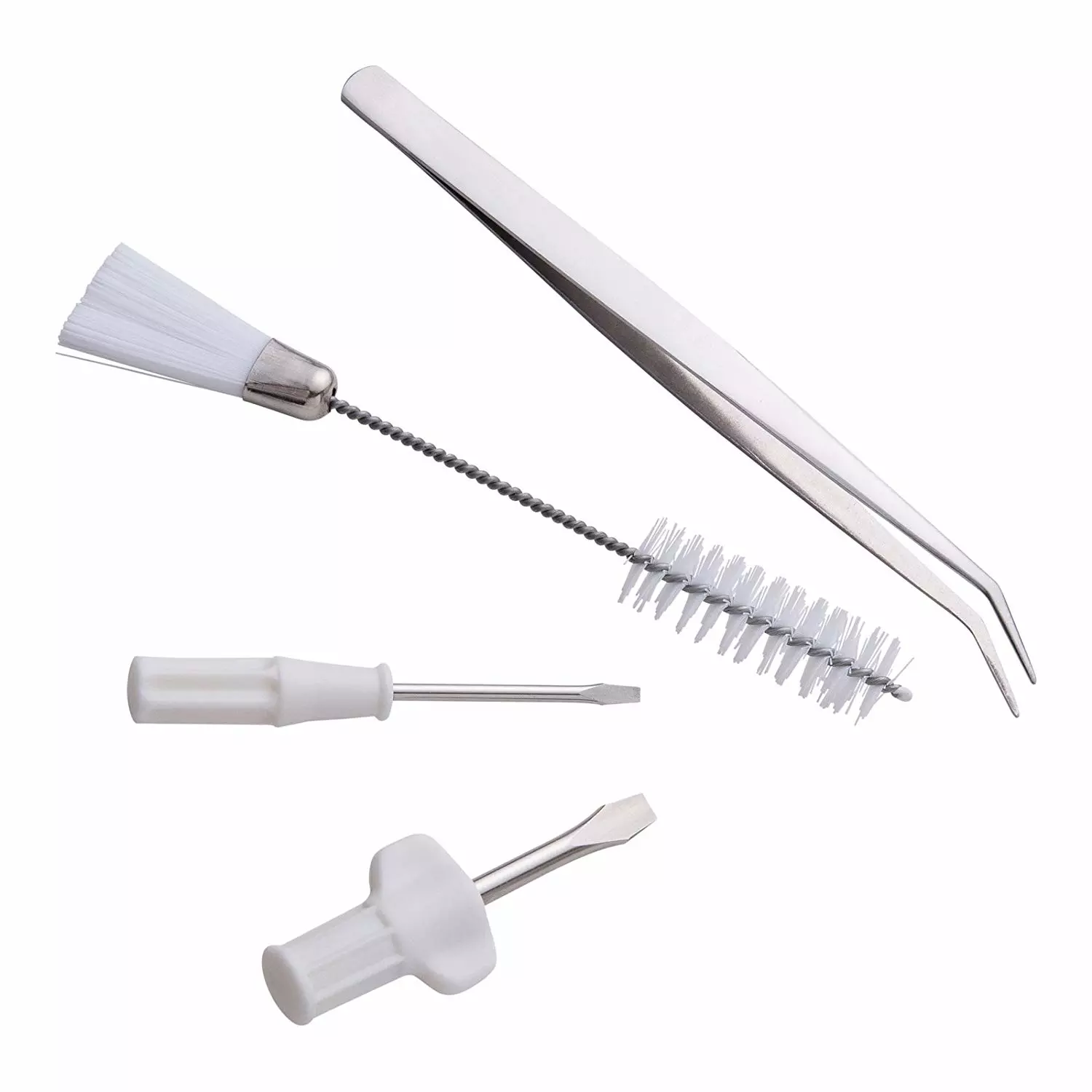 Overlock and Serger Service Kit 2PCS Different Size Screwdrivers 1PC Tweezer and 1PC Lint Brush for Sewing Machine CHENJIN Sewing Machine 