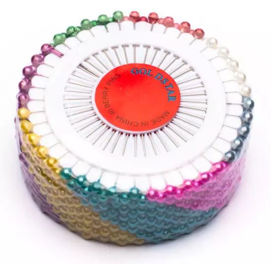 480 Pcs Pearlized Straight Pins - Colorful Sewing & Quilting Pins With Ball Heads