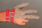 Stainless Steel Mesh Safety Glove 3 Finger 