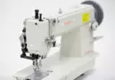 Yamata FY5318 Heavy Duty Single Needle Upholstery Walking Foot Top Bottom Feed Industrial Sewing Machine With Table and Servo Motor