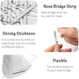 Adhesive Aluminum Nose Bridge Strips for Face Mask​ (100 Pack)​