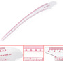 Clear Plastic French Curve Ruler 20"