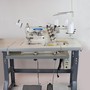 New-Tech GC-562-01DA 3-Needle 5-Thread Direct Drive Coverstitch Industrial Sewing Machine With Table and Built In Direct Drive Servo Motor 