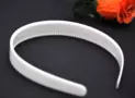 White Plastic With Inner Teeth Headbands 12 Pack