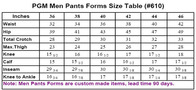 Pants Form, Men (610)