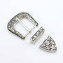 Cowboy Westen Classic 3 Piece Belt Buckle Set