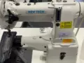 New-Tech GC-8B Cylindrical Bed Compound Feed Lockstitch Industrial Sewing Machine With Table and Servo Motor