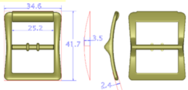 Center Bar Buckle