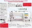 JUKI DLN-9010A-SH High-Speed Needle Feed Lockstitch Industrial Sewing Machine With Table and Servo Motor