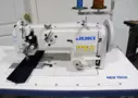 JUKI LU-1508NS Heavy Duty Single Needle Unison Feed Lockstitch Machine With Vertical-axis Large Hook, Table, and Servo Motor