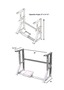 Adjustable K-Leg Table Frame Assembly
