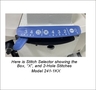 Consew 241-1KX Single Needle Single Thread Cylinder Bed Button Sewing and Tacking Chainstitch Industrial Sewing Machine With Table and Servo Motor