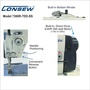 Consew 7360R-7DD-SS High Speed Single Needle Drop Feed with Stainless Steel Bed Lockstitch Industrial Sewing Machine with Table and Servo Motor​