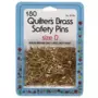 Solid Brass Quilters Safety Pins Size #0 - Dritz