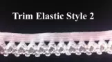 Decorative White Elastic Trim