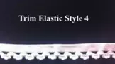 Decorative White Elastic Trim