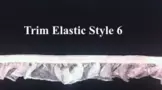 Decorative White Elastic Trim