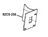 Switch Plate (Single Speed) 52C5-235