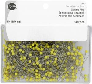 Dritz 1310 Quilting Pins - Yellow 1 3/4